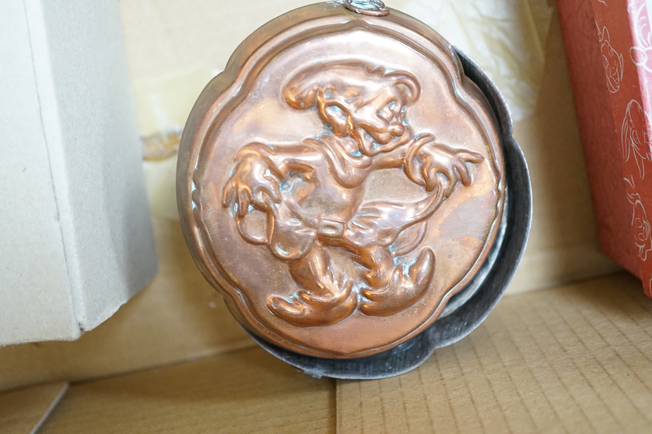 A collection of Disney Snow White memorabilia, including a porcelain set of eight figures by Goebel, W. Germany